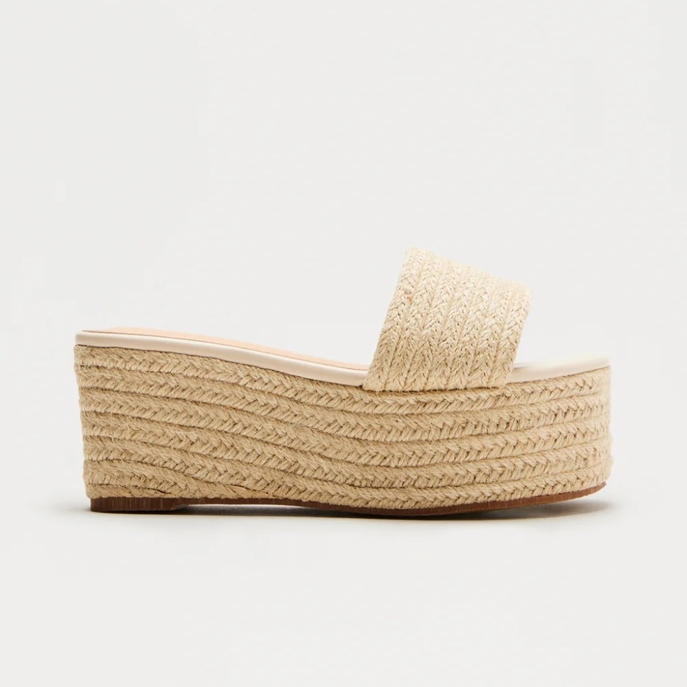 NWT Jute Platform Wedge Sandal - US7
